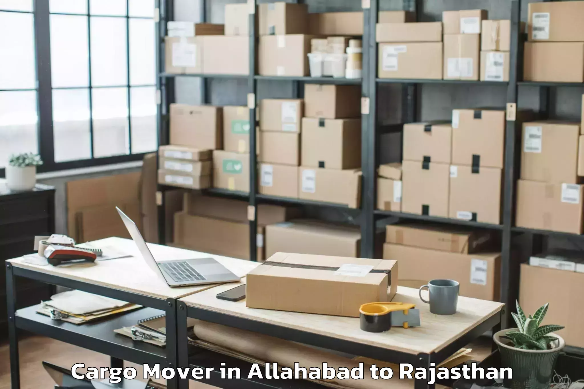 Easy Allahabad to Reengus Cargo Mover Booking